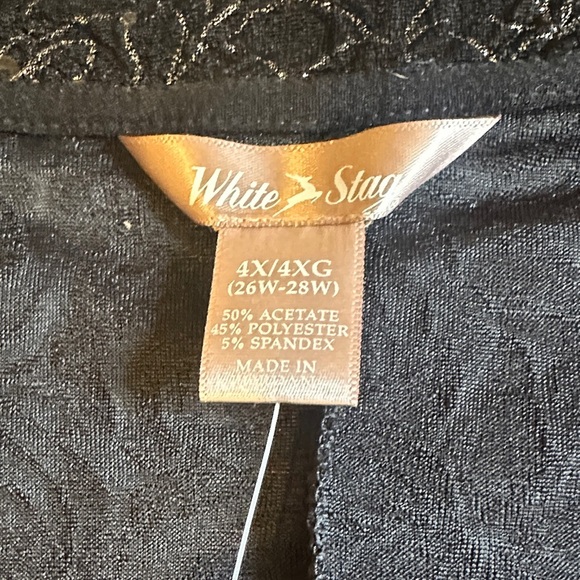 White Stag‎ Black Floral Blouse Plus Size - Picture 3 of 5